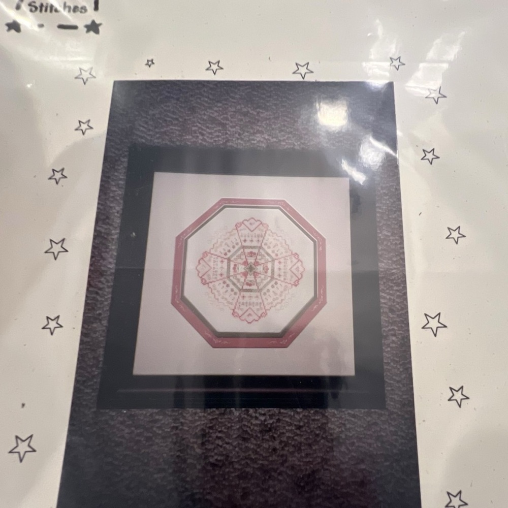 Dreams Of Stitches CARI’S GARDEN Embroidery Needlepoint Pattern Geometric Cherry - Picture 4 of 6